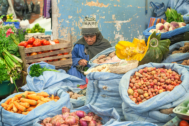 Local market, Uyuni, Bolivia, South America