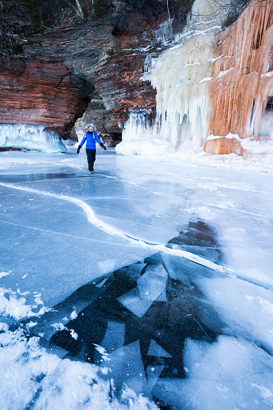 Lake Superior ice caves