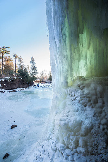 Gooseberry Falls in winter, Two Harbors, MN, USA