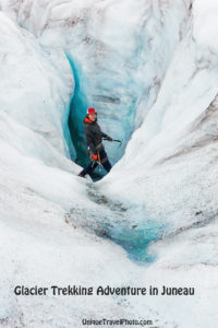 Trekking adventure on Lemon Glacier, Juneau Icefield, Juneau, Alaska, USA