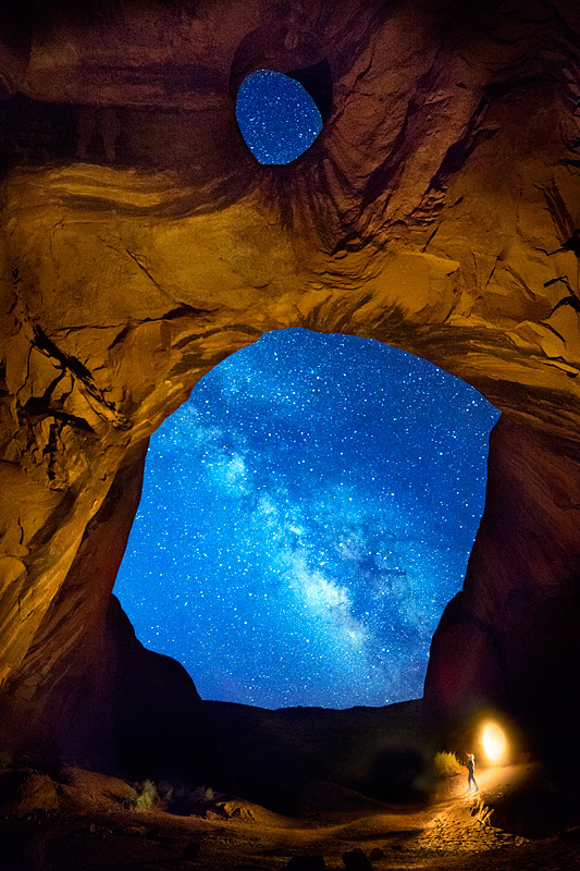 Capturing stars in Monument Valley