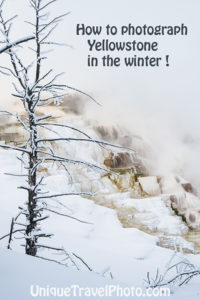how to photograph Yellowstone in winter, Mammoth Springs