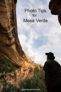 photographing Mesa Verde cliff dwellings