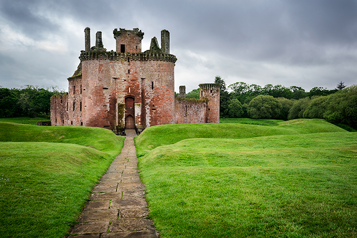 Caerlaverock Castle in southern Scotland