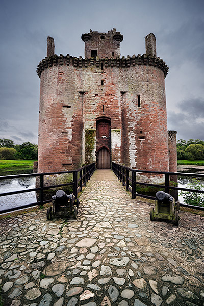 Caerlaverock Castle in southern Scotland