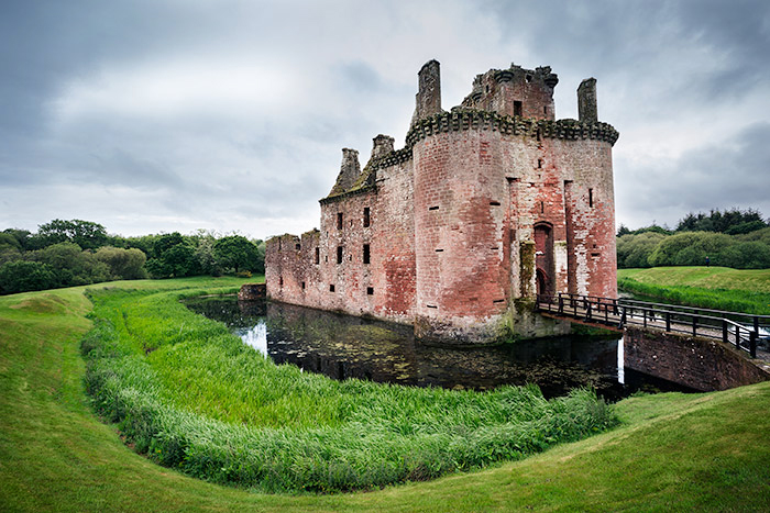 Caerlaverock Castle in southern Scotland