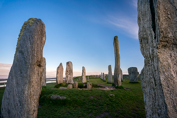 photographing Callanish stones