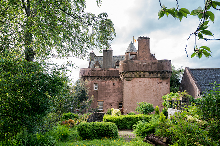 staying in a castle near Glasgow