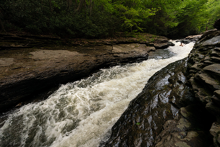Natural waterslides, Ohiopyle State Park