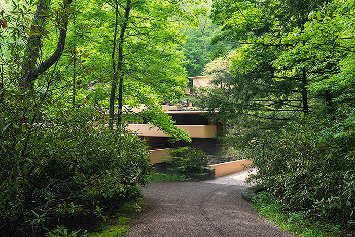 Entrace visitors see at kitchen at Frank Lloyd Wright