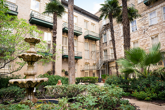 Garden, Menger Hotel San Antonio, Texas