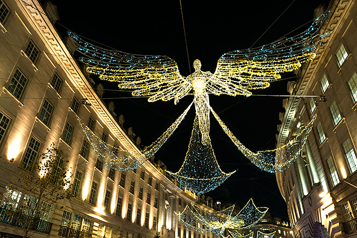 London at Christmas, Angel on Regent Street