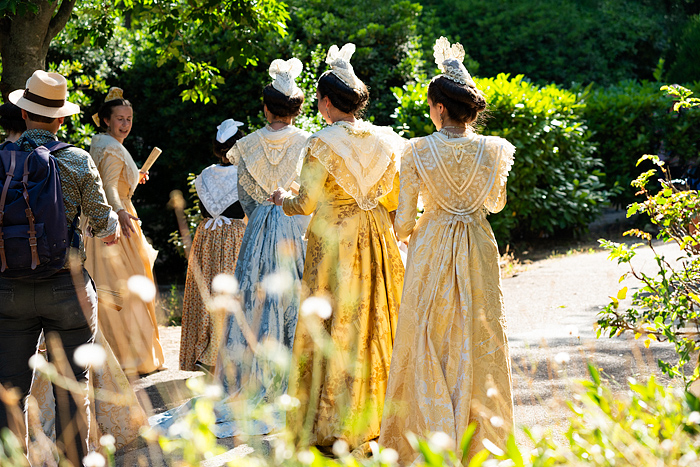 Fete du Costume, where over 500 women dress in traditional attire from their region annual festival, Arles, France, Europe