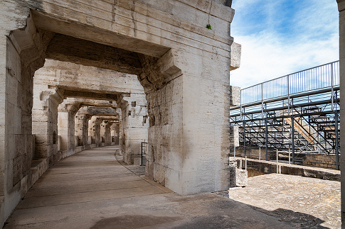 Arena that holds the Arles Course Camarguaise bull race