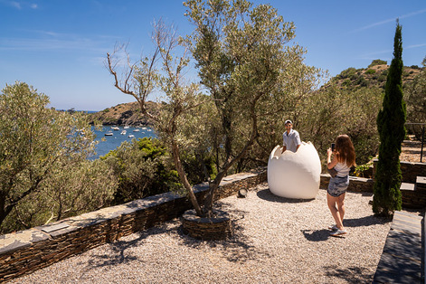 Salvador Dali home where he lived 50 years in the bay of Port Lligat in the small fishing village of Cadaques on the Costa Brava, Girona, Spain