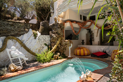 Salvador Dali home where he lived 50 years in the bay of Port Lligat in the small fishing village of Cadaques on the Costa Brava, Girona, Spain