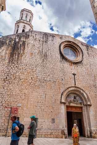 Sant Pere Gothic church dating from the 9th century is where Salvador Dali was baptized and had his funeral, Figueres, Girona, Spain