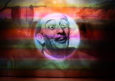 Dali triangle, his home in Figueres, Spain