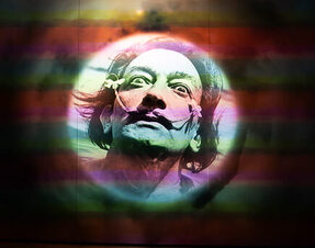 Dali triangle, his home in Figueres, Spain